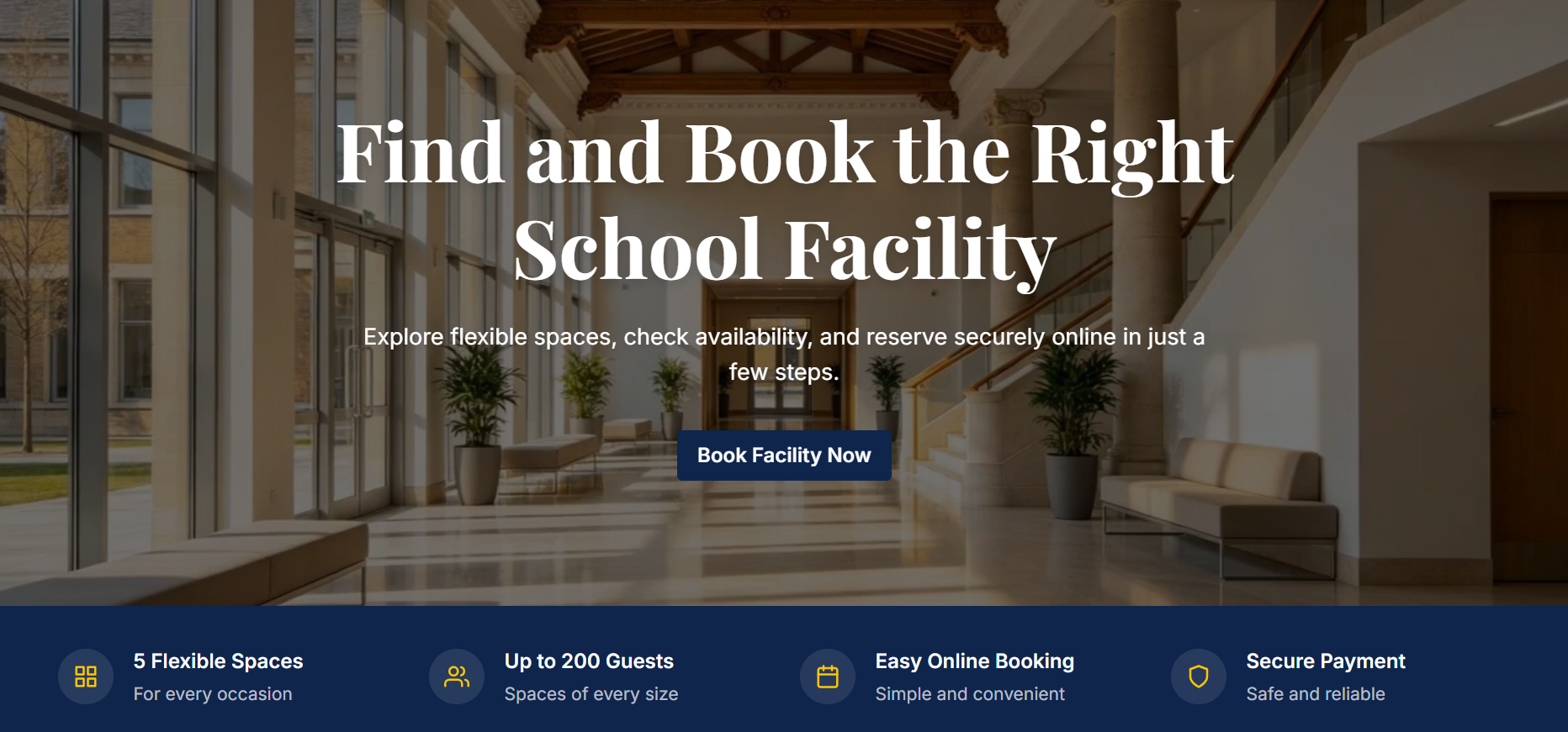 Facility Booking Platform project preview